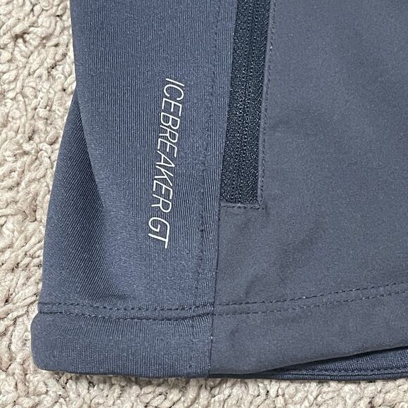 Icebreaker Jacket Womens Medium Grey Pink GT Softshell Merino Wool Reflective - Picture 5 of 12